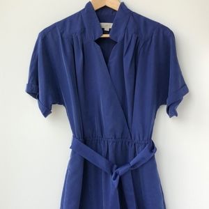 Loft Knee Length Blue Dress